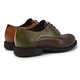 Camper, Pantofi derby din piele Neuman Twins, Verde, Visiniu, 46