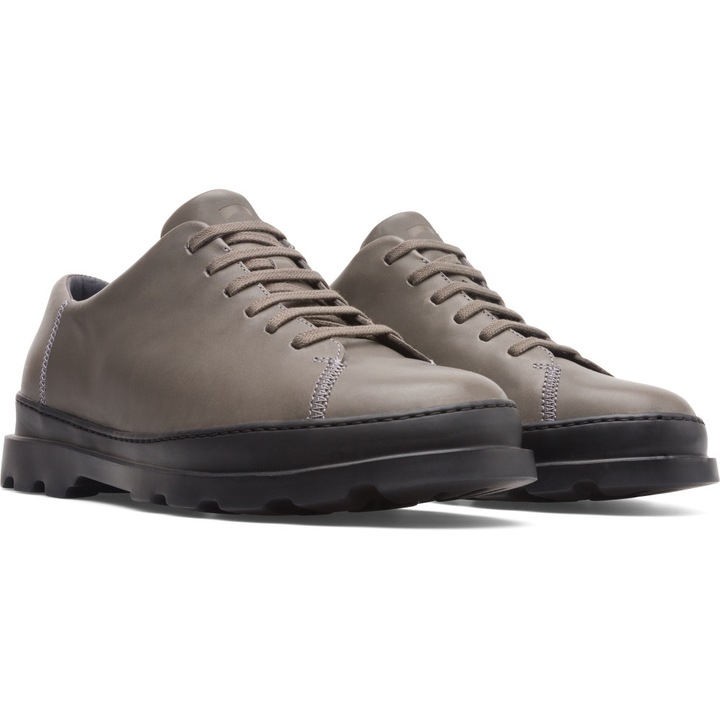 Camper, Pantofi de piele Brutus, Gri, 43