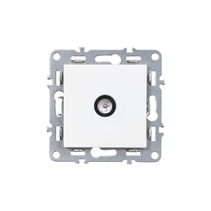 Priză TV Nova, albă