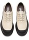 Camper, Pantofi din piele cu varf intarit Pix, Alb, 45