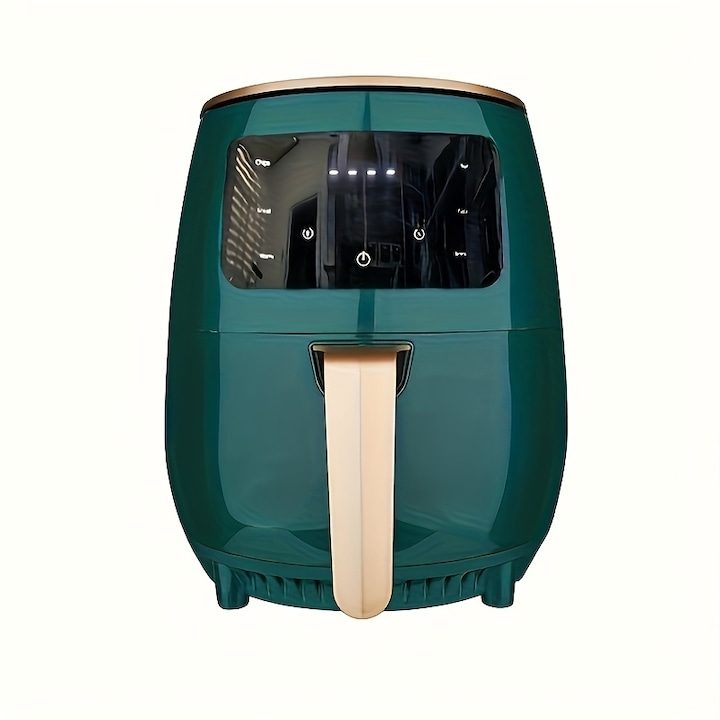 Мултифункционален фритюрник с горещ въздух UAO, 6-в-1, LED, 6л, 1400W, 220-240V, без масло, с таймер и автоматично нагряване, идеален за пържени картофи, пилешки крилца, месо, морски дарове, Здравословно готвене