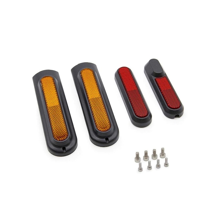 Ornament negru cu reflector galben-rosu pentru Xiaomi Mi4 Pro