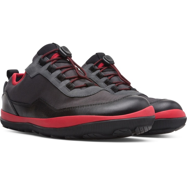 Camper, Pantofi cu garnituri din piele Peu, Negru, 41