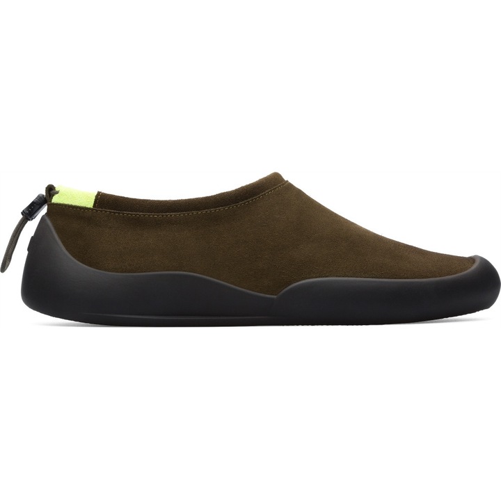 Camper, Pantofi casual din piele nabuc Sako, Verde