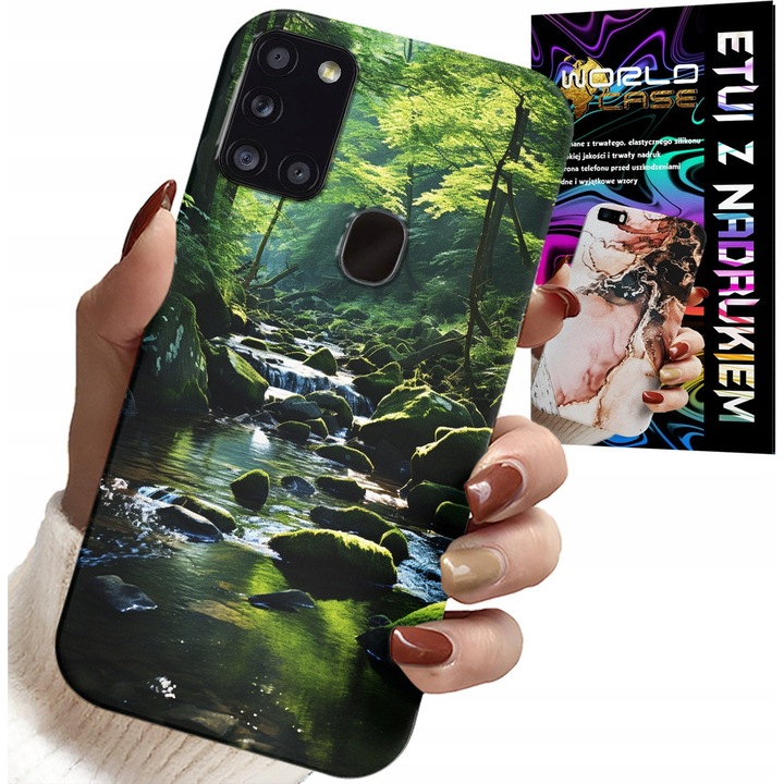 TOK SAMSUNG GALAXY A21s-HEZ - ERDEI FOLYÓ SZIKLÁS TERMÉSZETI KILÁTÁS