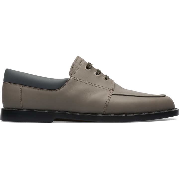 Camper, Pantofi boat din piele cu model colorblock Twins, Gri