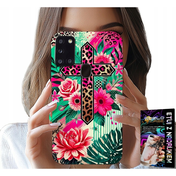 TOK SAMSUNG GALAXY A21s-hez - KERESZT, RÓZSA KERESZTÉNY JÉZUS PLECKÁK