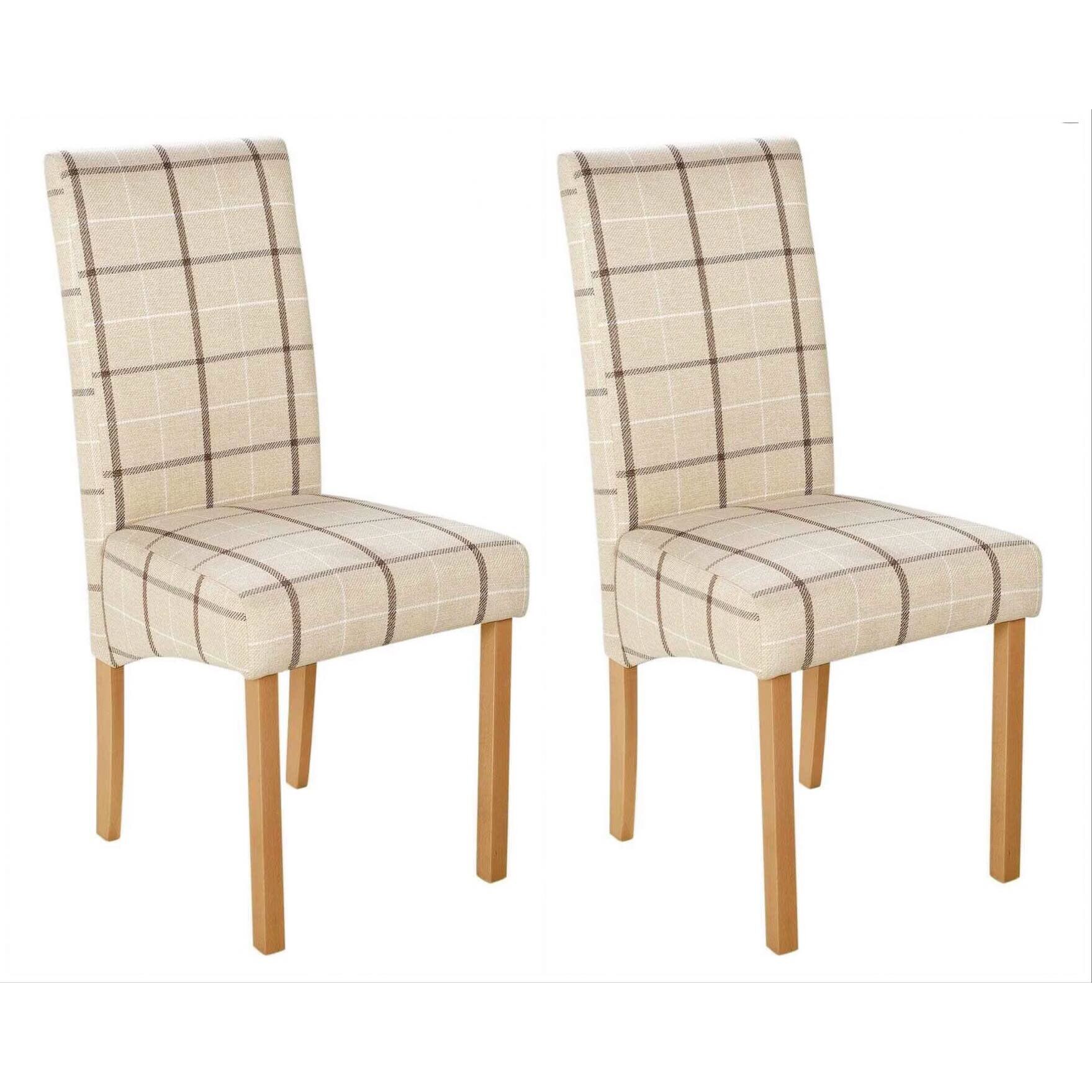 Set 2 scaune Skirted Check