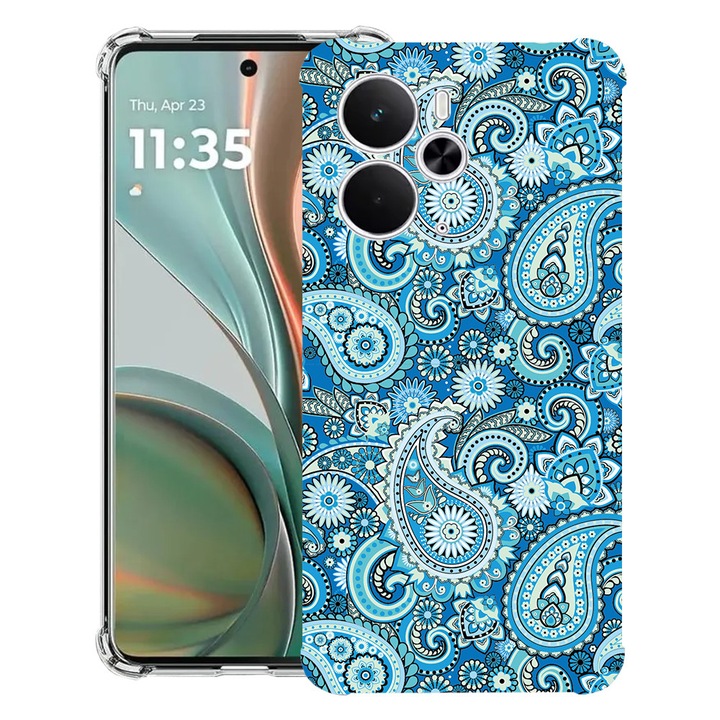 BestCase® Husa Anti Shock Compatibil cu Poco M7 Pro 5G, cu Design Blue Non-figurative, Reinforced 4 Corners, 2099994 AS 1438