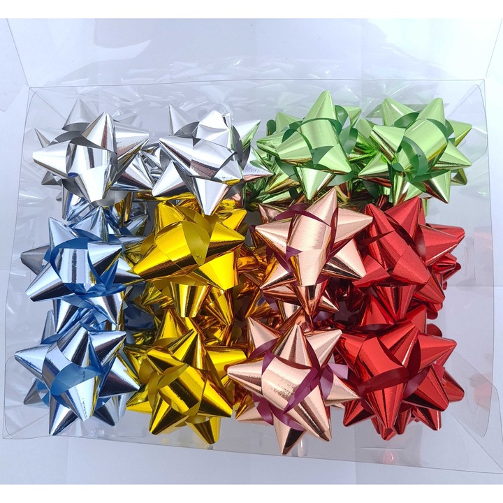 Set 36 funde autocolante, PartyPro, pentru cadouri, 8 cm