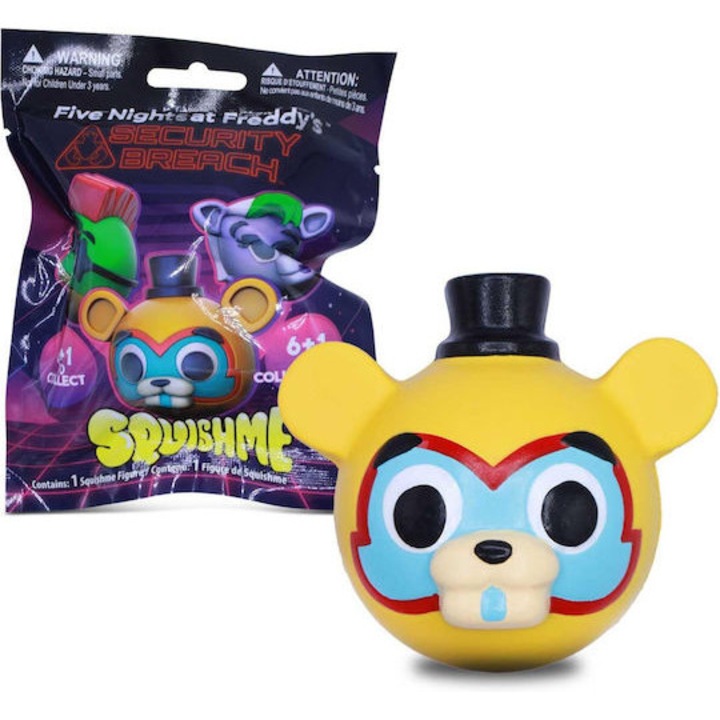 Figurină Just Toys Five Nights at Freddy's Squish Me, multicolor, 10 x 15 cm