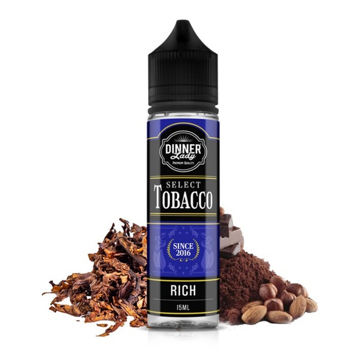 Lichid Longfill Dinner Lady 15ml/60ml - Select Tobacco - Rich Tobacco