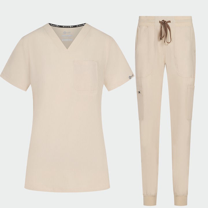 Compleu medical NAOMI, culoare Nisip, mărimea XL