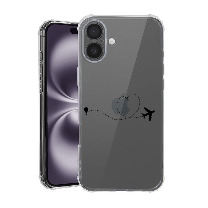 BestCase® Husa pentru Apple iPhone 17 cu Design Love To Travel, Anti Shock, Reinforced 4 Corners, 2052024 AS 746