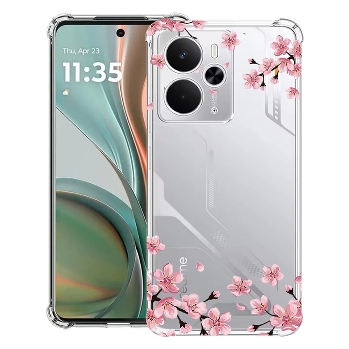 BestCase® Husa Anti Shock Compatibil cu Poco M7 Pro 5G, cu Design Pastel colors - flowers, Reinforced 4 Corners, 2099994 AS 694