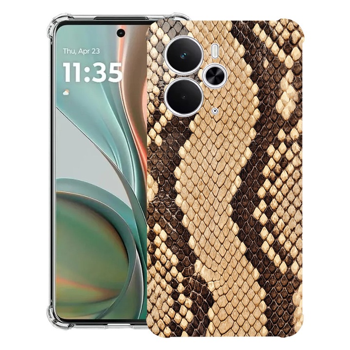 BestCase® Husa Anti Shock Compatibil cu Poco M7 Pro 5G, cu Design Snake Skin Pattern, Reinforced 4 Corners, 2099994 AS 898