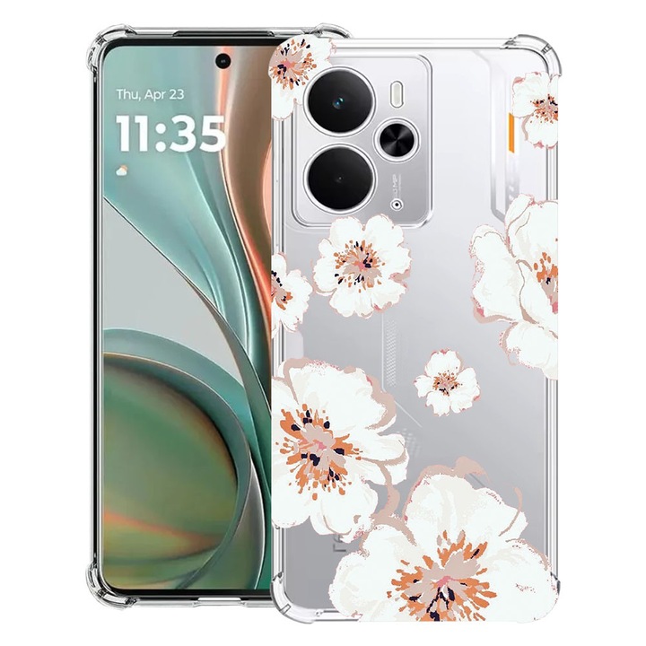 BestCase® Husa Anti Shock Compatibil cu Poco M7 Pro 5G, cu Design Pastel Colors - Flowers, Reinforced 4 Corners, 2099994 AS 499