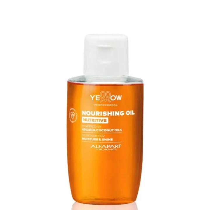 Professzionális Tápláló Olaj Száraz Hajra, Sárga, Göndörödésgátló & Intenzív Fény, 100ml