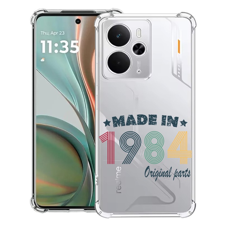 BestCase® Husa Anti Shock Compatibil cu Poco M7 Pro 5G, cu Design Original Parts 1984, Reinforced 4 Corners, 2099994 AS 2001