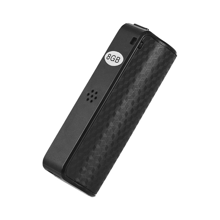 Мини рекордер Q70 магнитен, MP3 плейър, шумопотискане, USB, гласова активация, 8GB памет