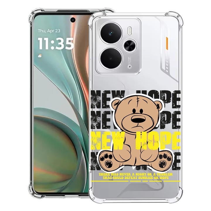 BestCase® Husa Anti Shock Compatibil cu Poco M7 Pro 5G, cu Design Teddy Bear New Hope, Reinforced 4 Corners, 2099994 AS 1556