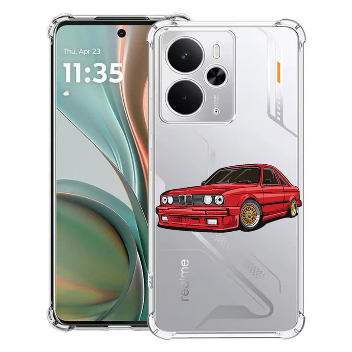 BestCase® Husa Anti Shock Compatibil cu Poco M7 Pro 5G, cu Design Classic Car, Reinforced 4 Corners, 2099994 AS 829