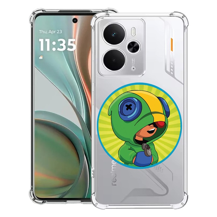 BestCase® Husa Anti Shock Compatibil cu Poco M7 Pro 5G, cu Design Brawl Stars, Reinforced 4 Corners, 2099994 AS 1609