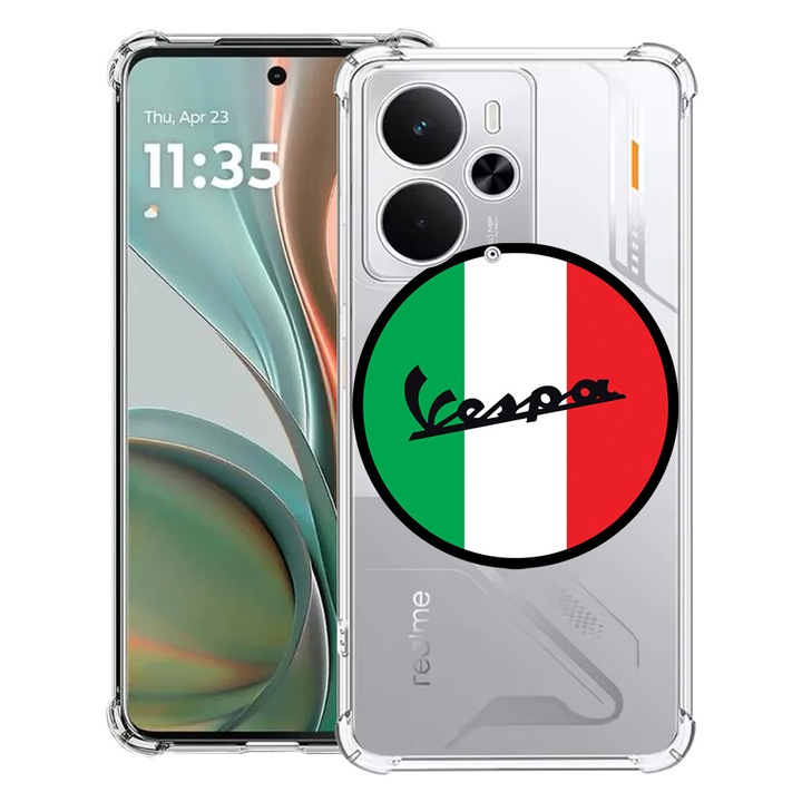 BestCase® Husa Anti Shock Compatibil cu Poco M7 Pro 5G, cu Design Vespa, Reinforced 4 Corners, 2099994 AS 1708