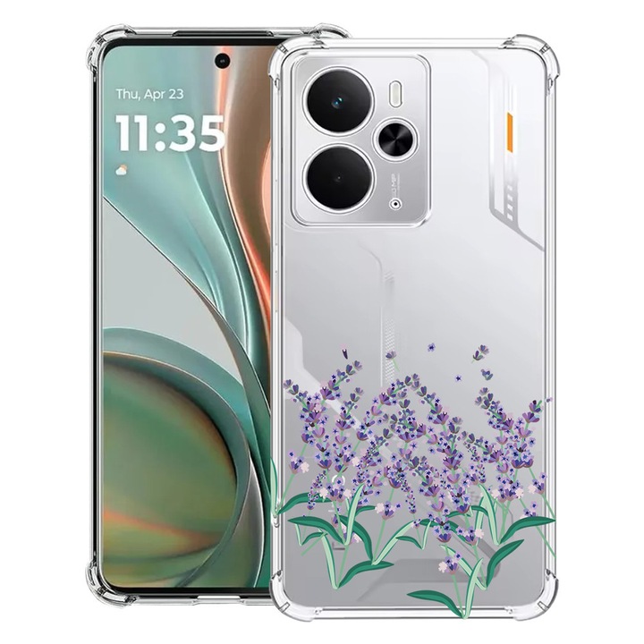 BestCase® Husa Anti Shock Compatibil cu Poco M7 Pro 5G, cu Design Lavender, Reinforced 4 Corners, 2099994 AS 1430