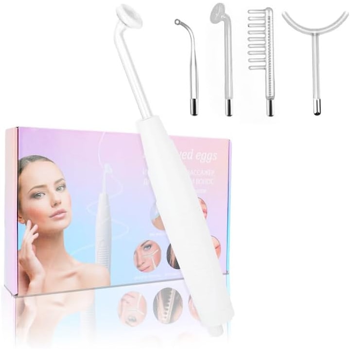 Aparat facial MWAOWM 5 in 1, portabil, tehnologie inalta frecventa, alb