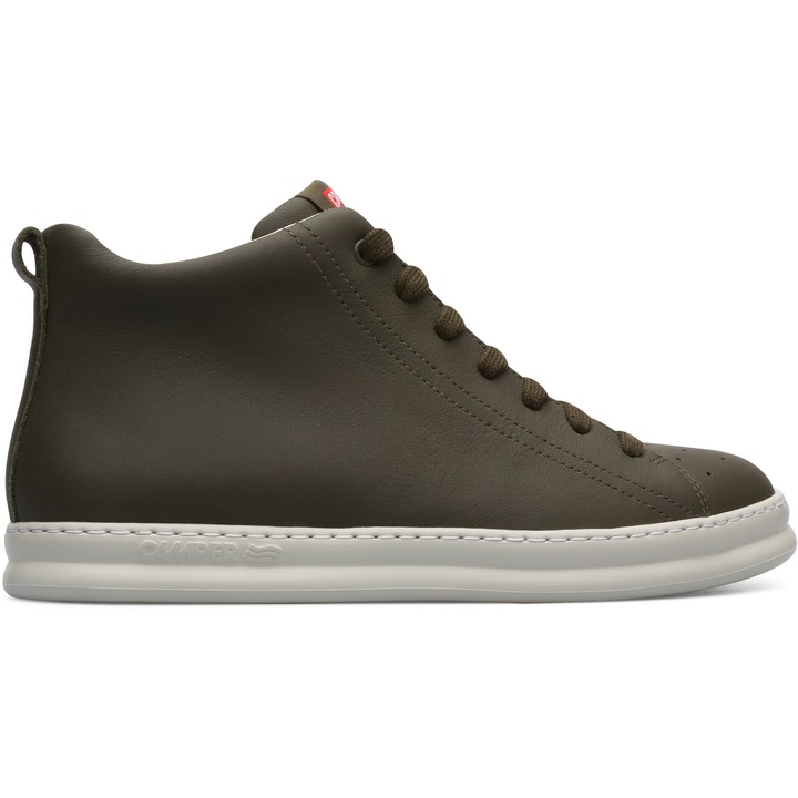 Camper, Pantofi sport mid-cut de piele Runner, Verde