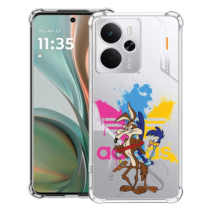 BestCase® Husa Anti Shock Compatibil cu Poco M7 Pro 5G, cu Design Road Runner Bip Bip, Reinforced 4 Corners, 2099994 AS 1837