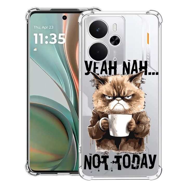 BestCase® Husa Anti Shock Compatibil cu Poco M7 Pro 5G, cu Design Not Today, Reinforced 4 Corners, 2099994 AS 1878