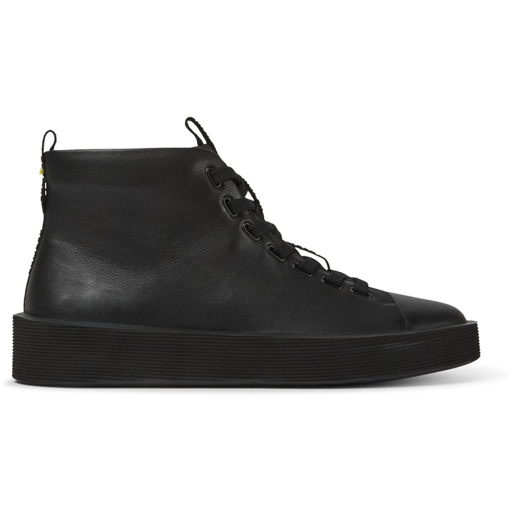 Camper, Pantofi sport mid-cut din piele Courb, Negru