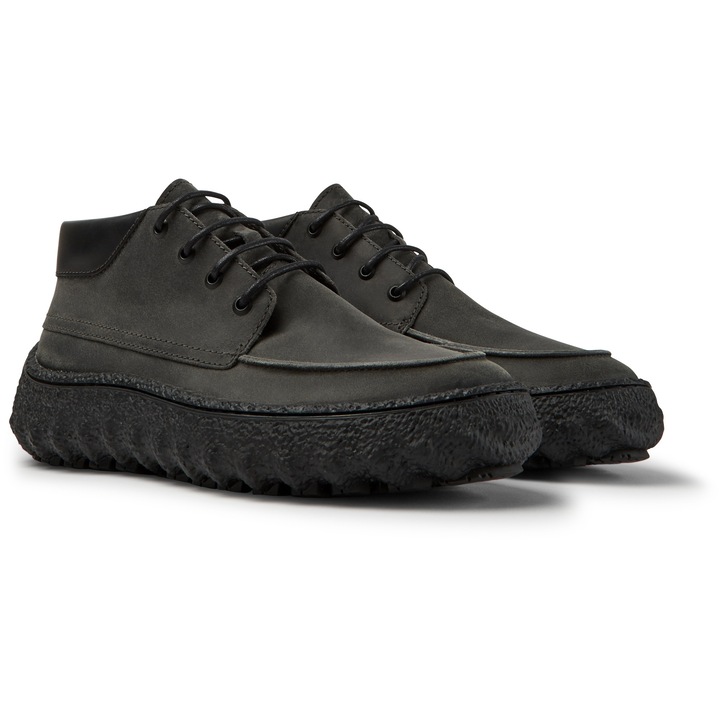 Camper, Pantofi casuali din piele nabuccu branturi moi Ground, Gri, 40