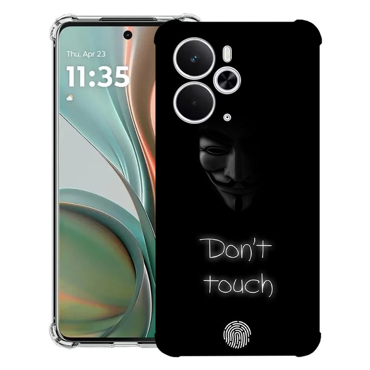 BestCase® Husa Anti Shock Compatibil cu Poco M7 Pro 5G, cu Design Don’t Touch My Phone, Reinforced 4 Corners, 2099994 AS 1167