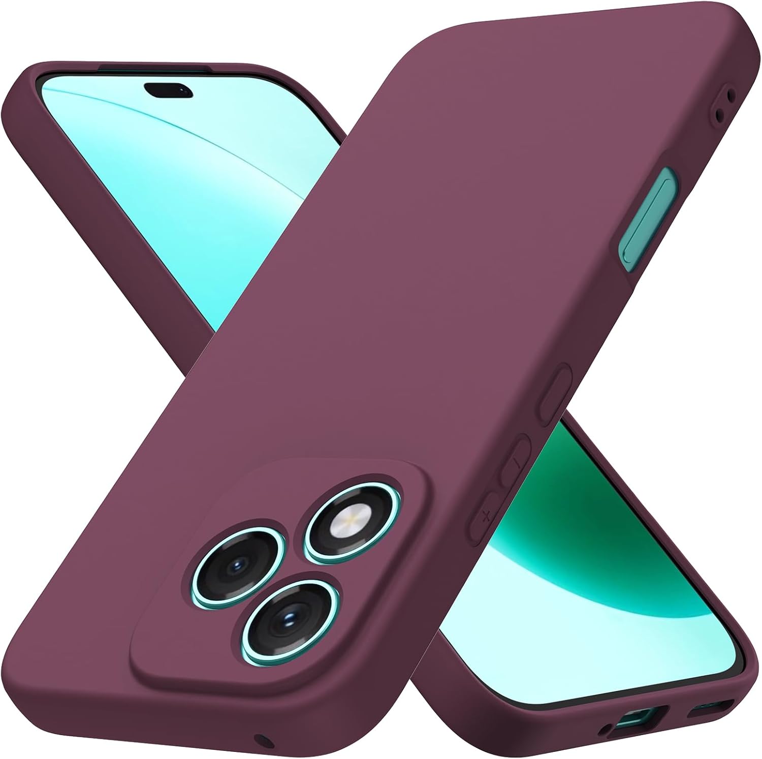 Husa Soft Touch, slim, ALC Mobile, anti soc, compatibila cu Honor 400 Lite 5G, Visiniu Tpu