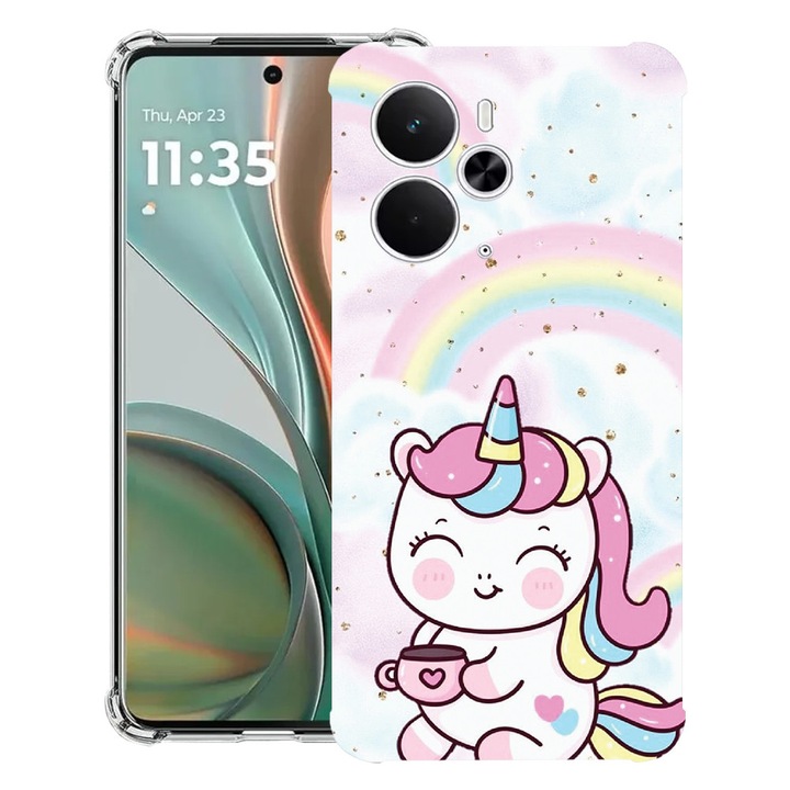 BestCase® Husa Anti Shock Compatibil cu Poco M7 Pro 5G, cu Design Little Unicorn, Reinforced 4 Corners, 2099994 AS 1212