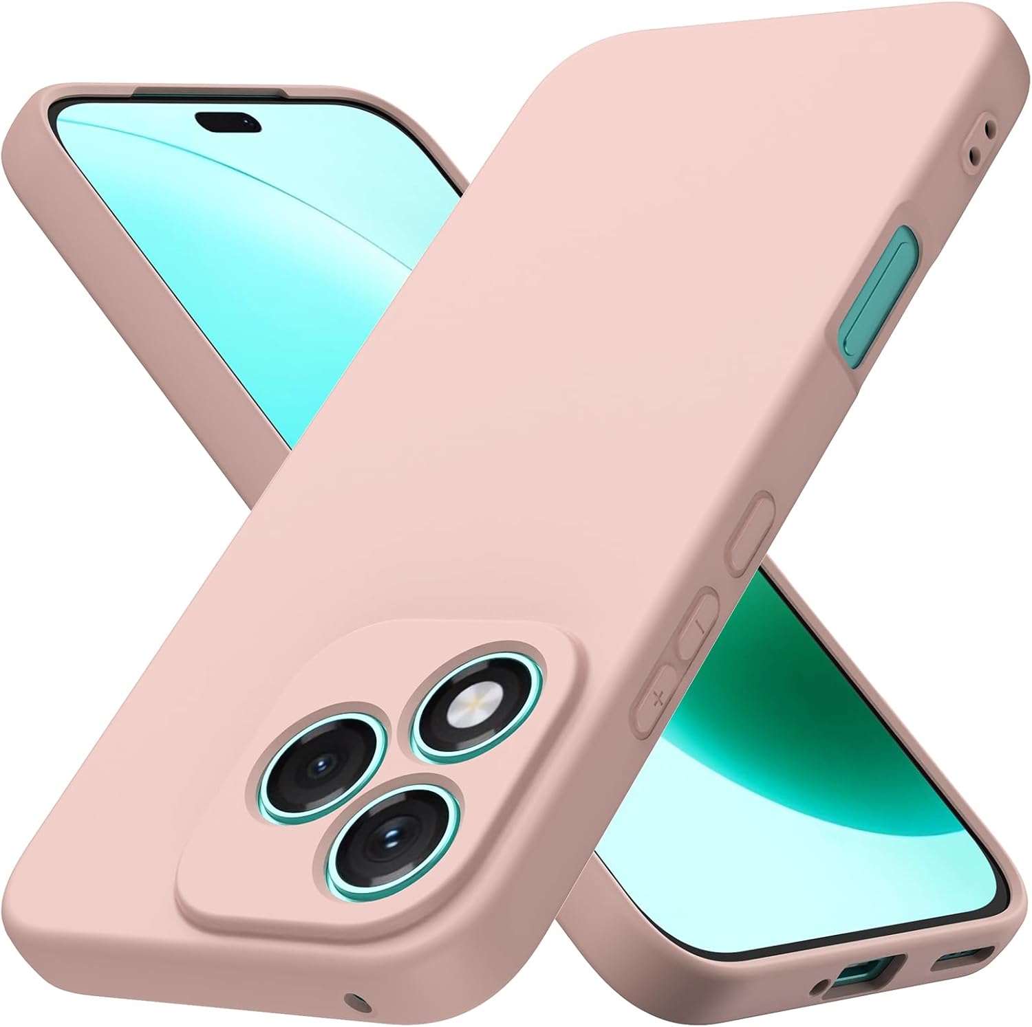 Husa Soft Touch, slim, ALC Mobile, anti soc, compatibila cu Honor 400 Lite 5G, Roz Pal Tpu