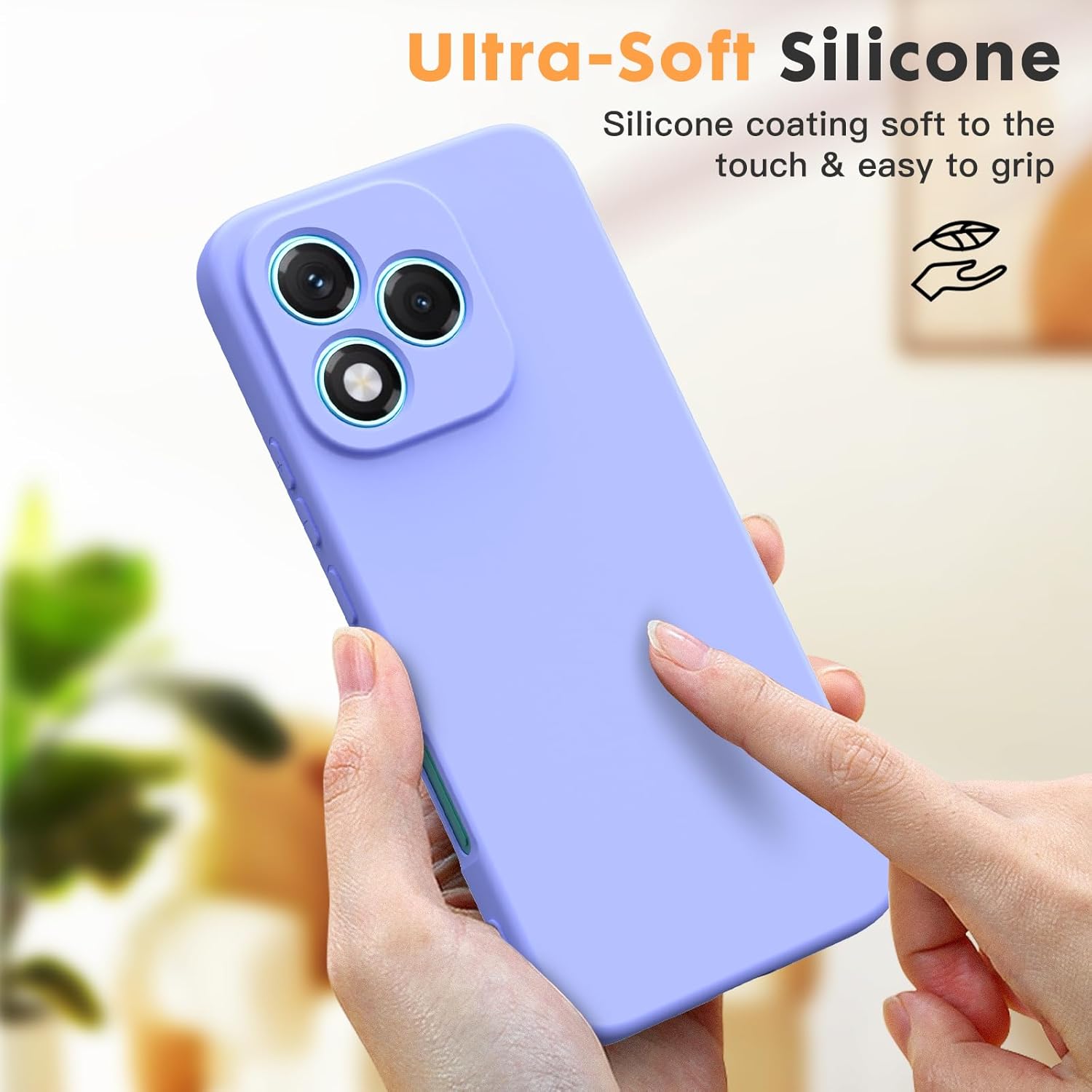 Husa Soft Touch, slim, ALC Mobile, anti soc, compatibila cu Honor 400 Lite 5G, Lila Tpu