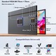Monitor Portabil si Extensibil de 23.8 inch, Qova®, Ecran IPS, Full HD 1080p, 100Hz, 300 Nits, 120% sRGB, raport 16:9, Difuzor integrat, Conectivitate USB-C/HDMI, Plug & Play, Compatibil PC, laptop, console, rotatie de 90°/inaltime reglabila/pliabil
