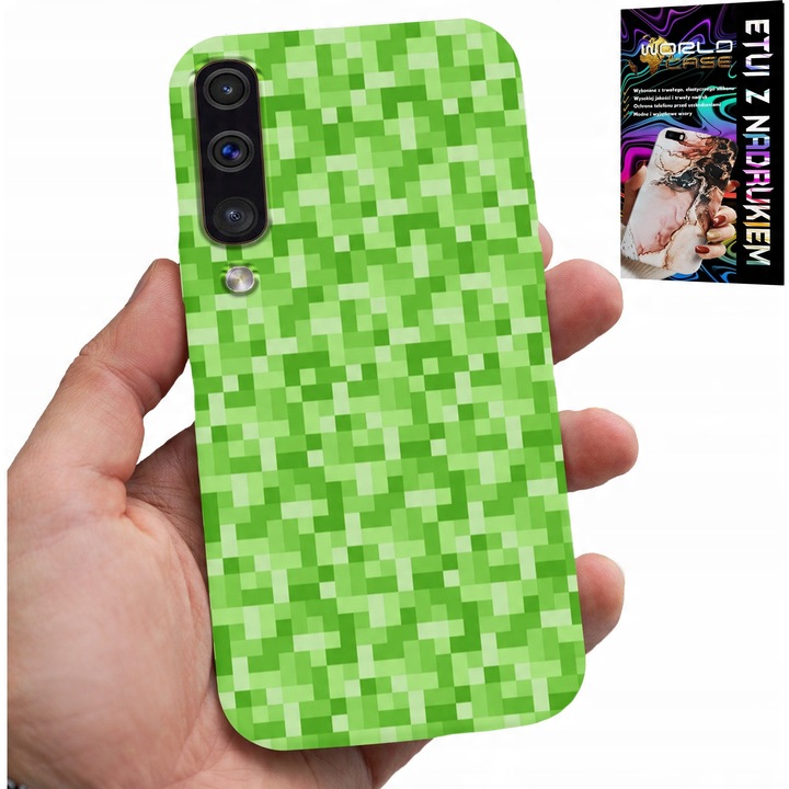Tok Samsung Galaxy A70-hez, World Case, többszínű design, szilikon