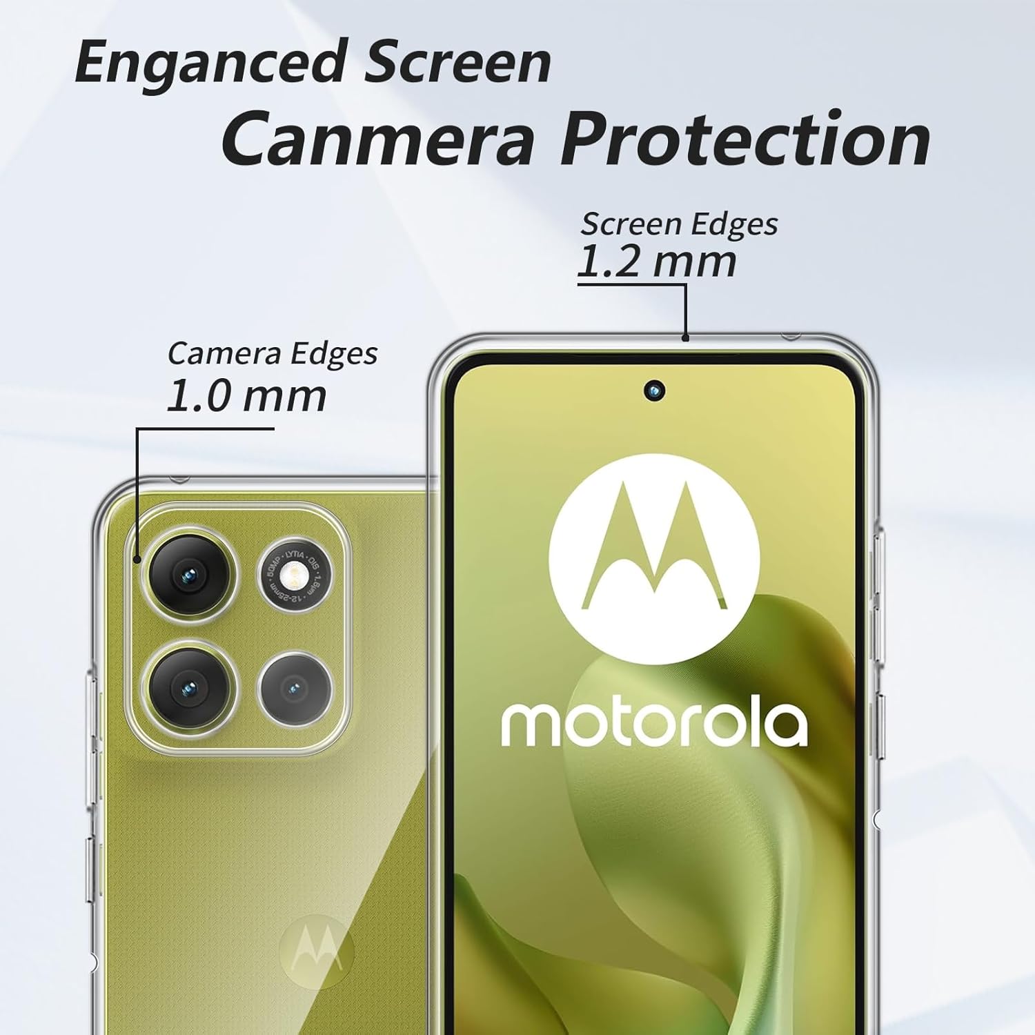 Husa pentru Motorola Moto G57 / G57 Power / G67 Power, Anti-Shock 1.5mm, cu protectie lentile, transparenta