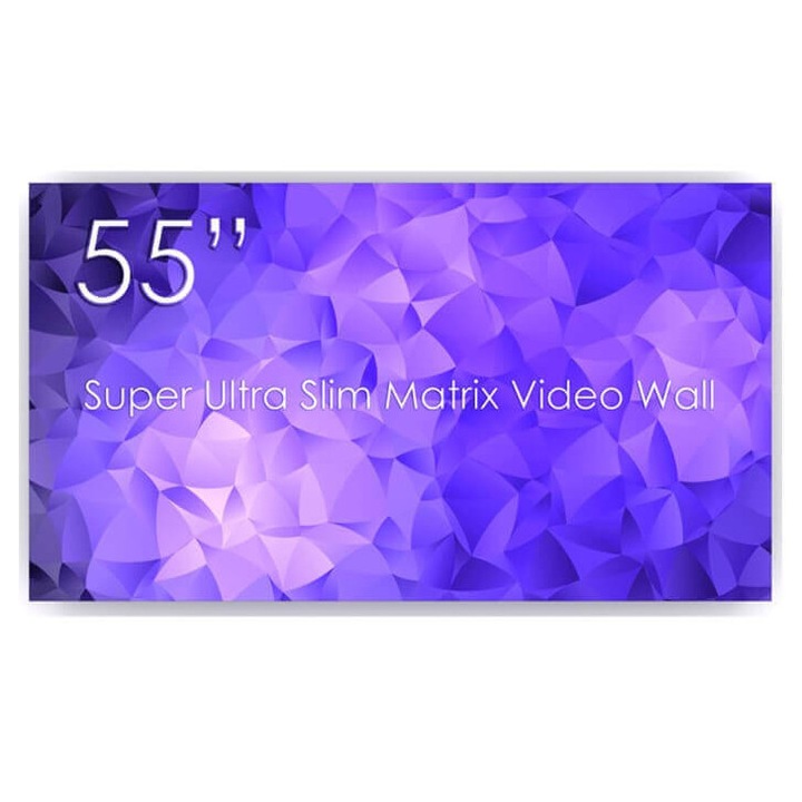 Monitor LED SWEDX 55 inch Super Ultra Slim SUMX-55K8-01, rezolutie Full HD 1920x1080, 3 porturi HDMI, design ultra-subtire