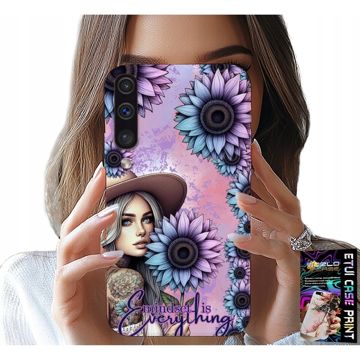 Husa pentru telefon mobil, World Case, Floarea Soarelui, szilikon, Samsung Galaxy A70-hez