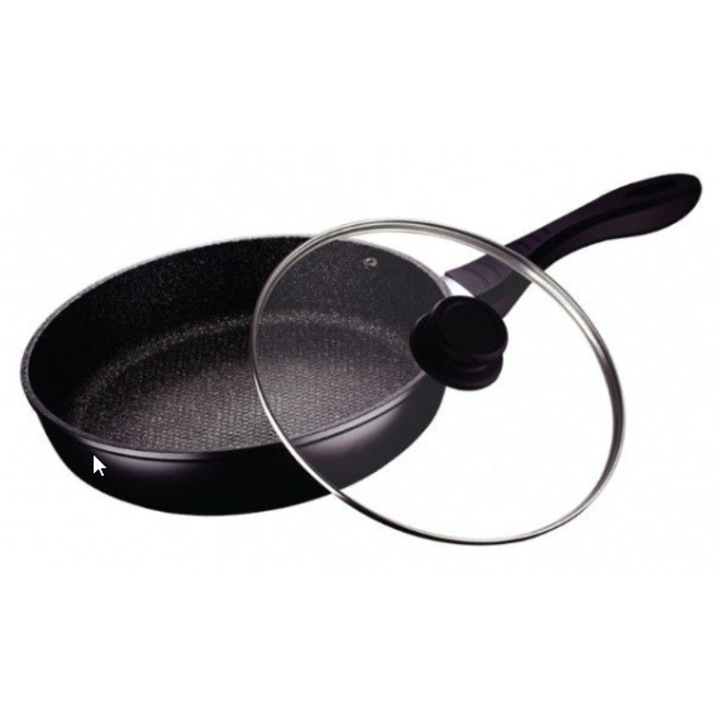 Tigaie Goldmann PREMIUM antiaderentă, 26 cm, aluminiu forjat, învelis interior granit