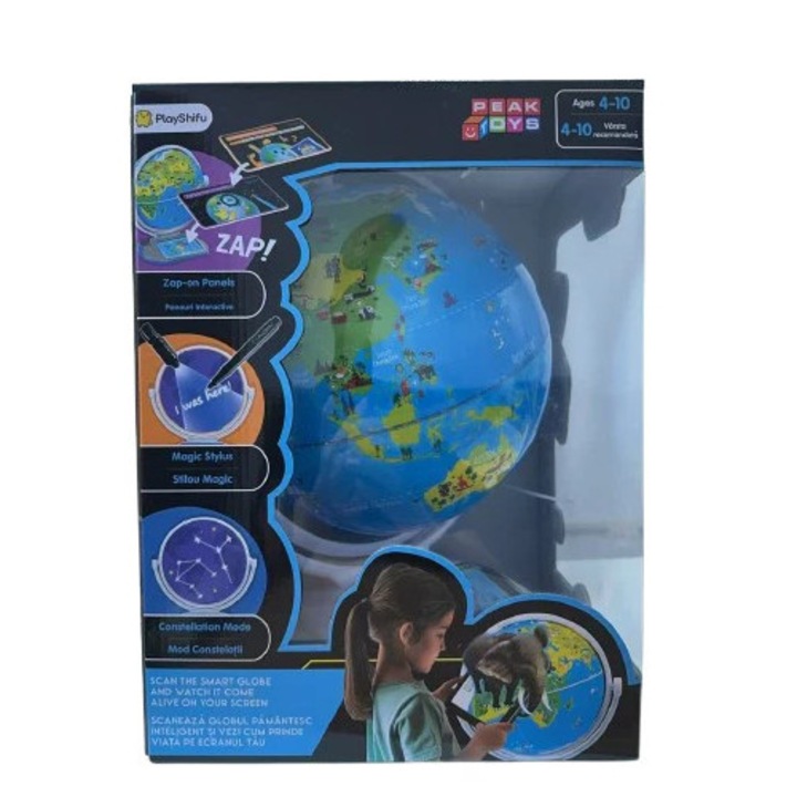 Образователен комплект, интерактивен глобус Orboot на румънски език