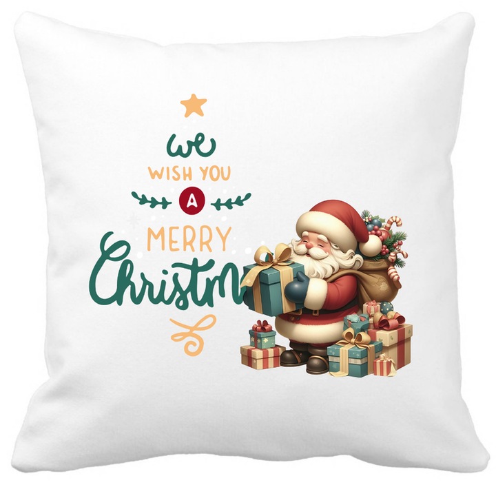 Karácsonyi díszpárna 40x40 cm, ideális ajándék