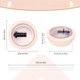 Capac etans cu pai si flip straw, accesorii reutilizabile pentru diferite pahare, 10x10cm, culoare bej
