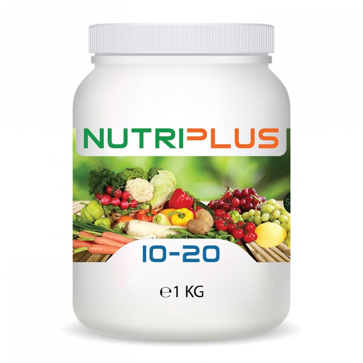 Îngrășământ granulat SEMPLUS NutriPlus 10-20, 1 Kg, azot 10%, fosfor 20%